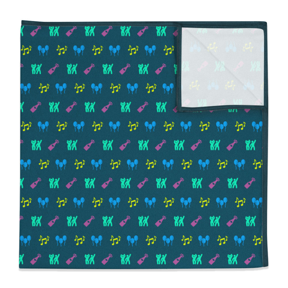 Partying with Friends Pocket Square - 12" Square -  - Knotty Tie Co.