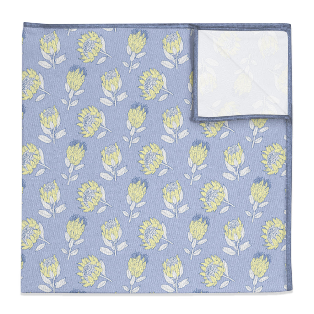 Protea Floral Pocket Square - 12" Square -  - Knotty Tie Co.