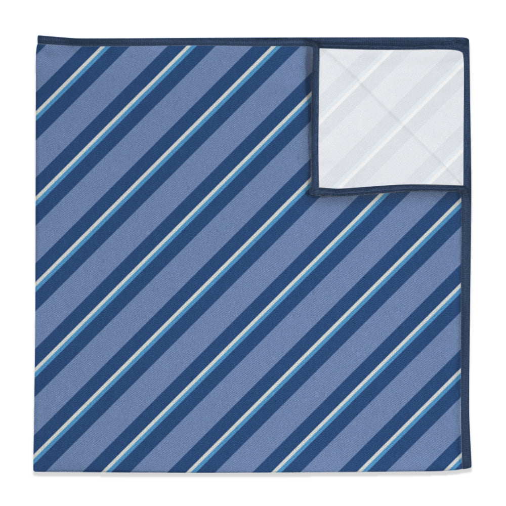 Salem Stripe Pocket Square - 12" Square -  - Knotty Tie Co.