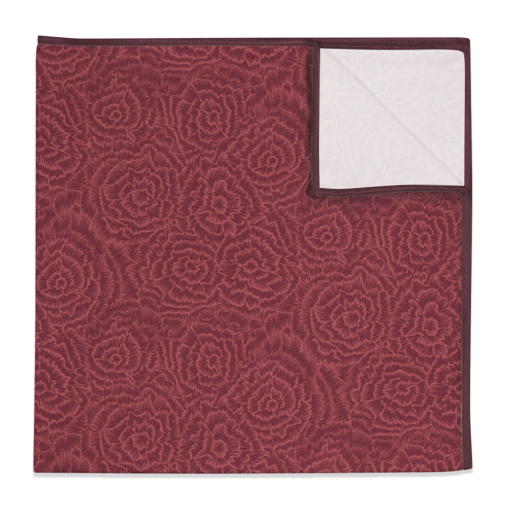 Scribble Blossom Pocket Square - 12" Square -  - Knotty Tie Co.