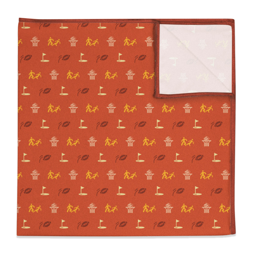Sports with Friends Pocket Square - 12" Square -  - Knotty Tie Co.