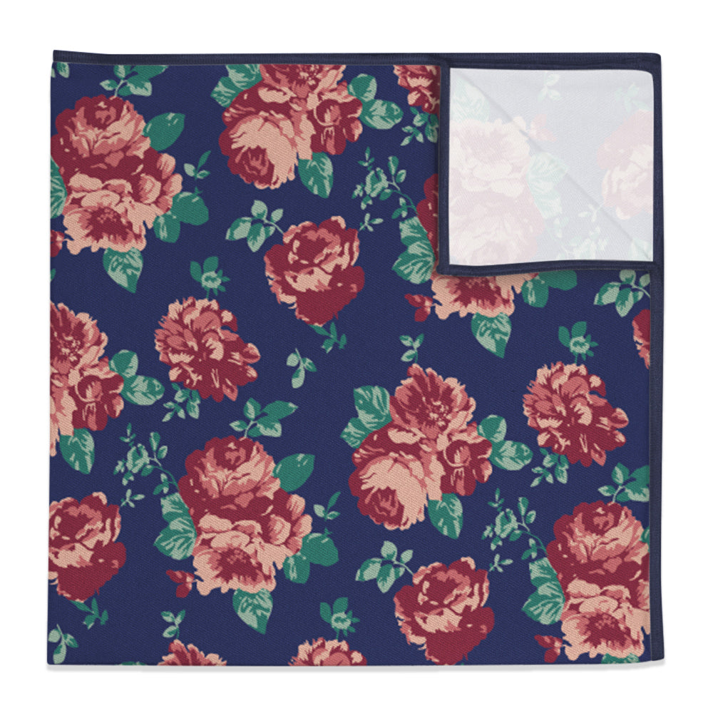 Sylvan Floral Pocket Square - 12" Square -  - Knotty Tie Co.