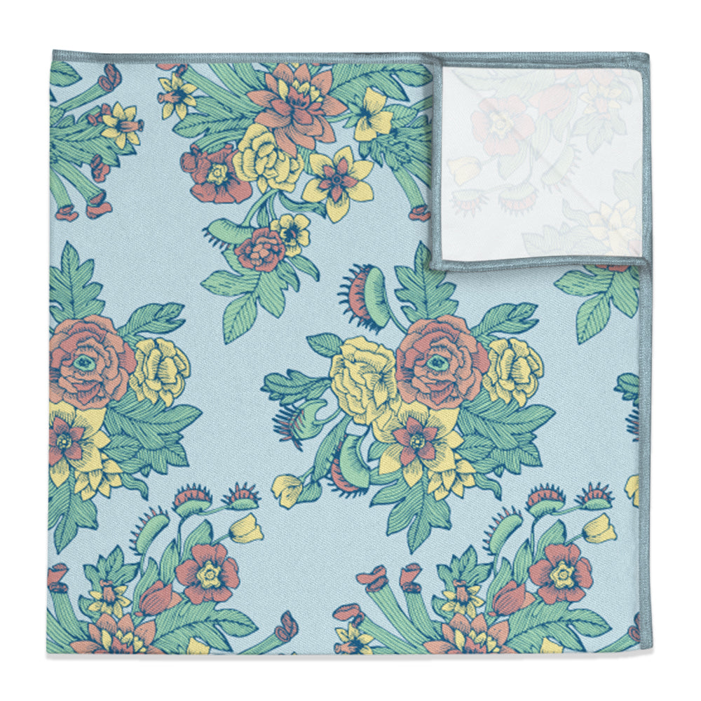 Tattoo Floral Pocket Square - 12" Square -  - Knotty Tie Co.