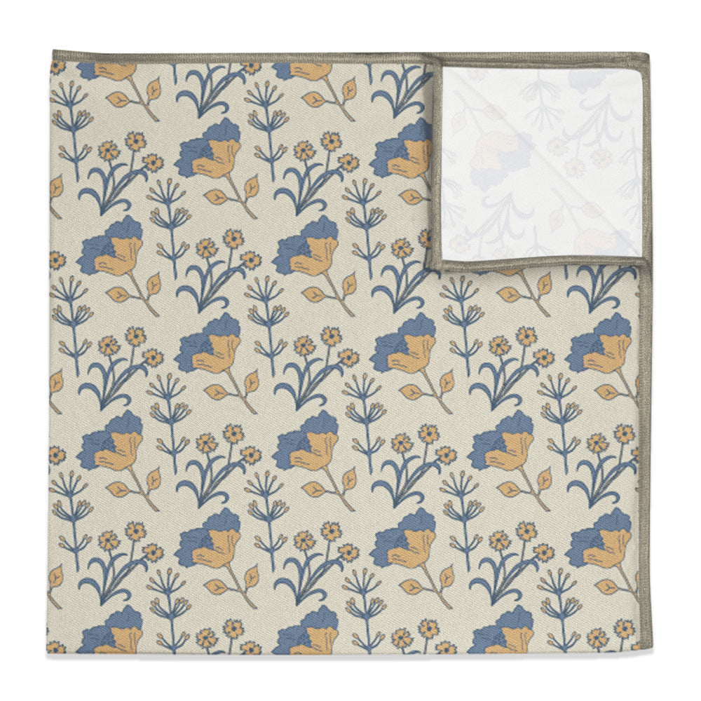 The Lyn Floral Pocket Square - 12" Square -  - Knotty Tie Co.