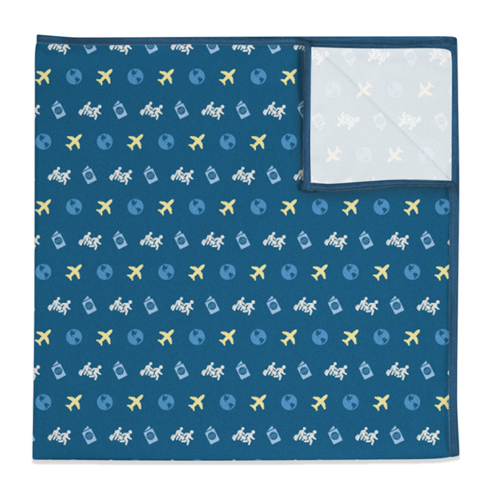Traveling with Friends Pocket Square - 12" Square -  - Knotty Tie Co.