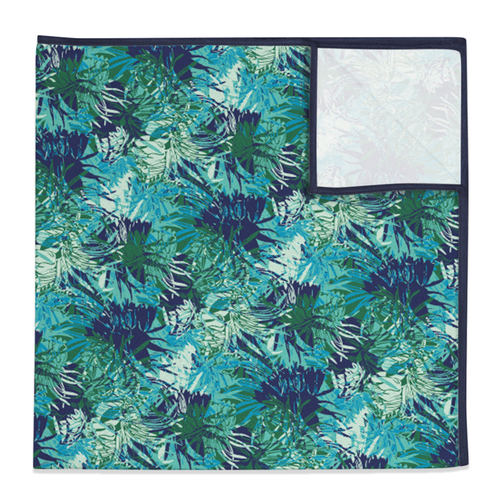 Tropics Floral Pocket Square - 12" Square -  - Knotty Tie Co.