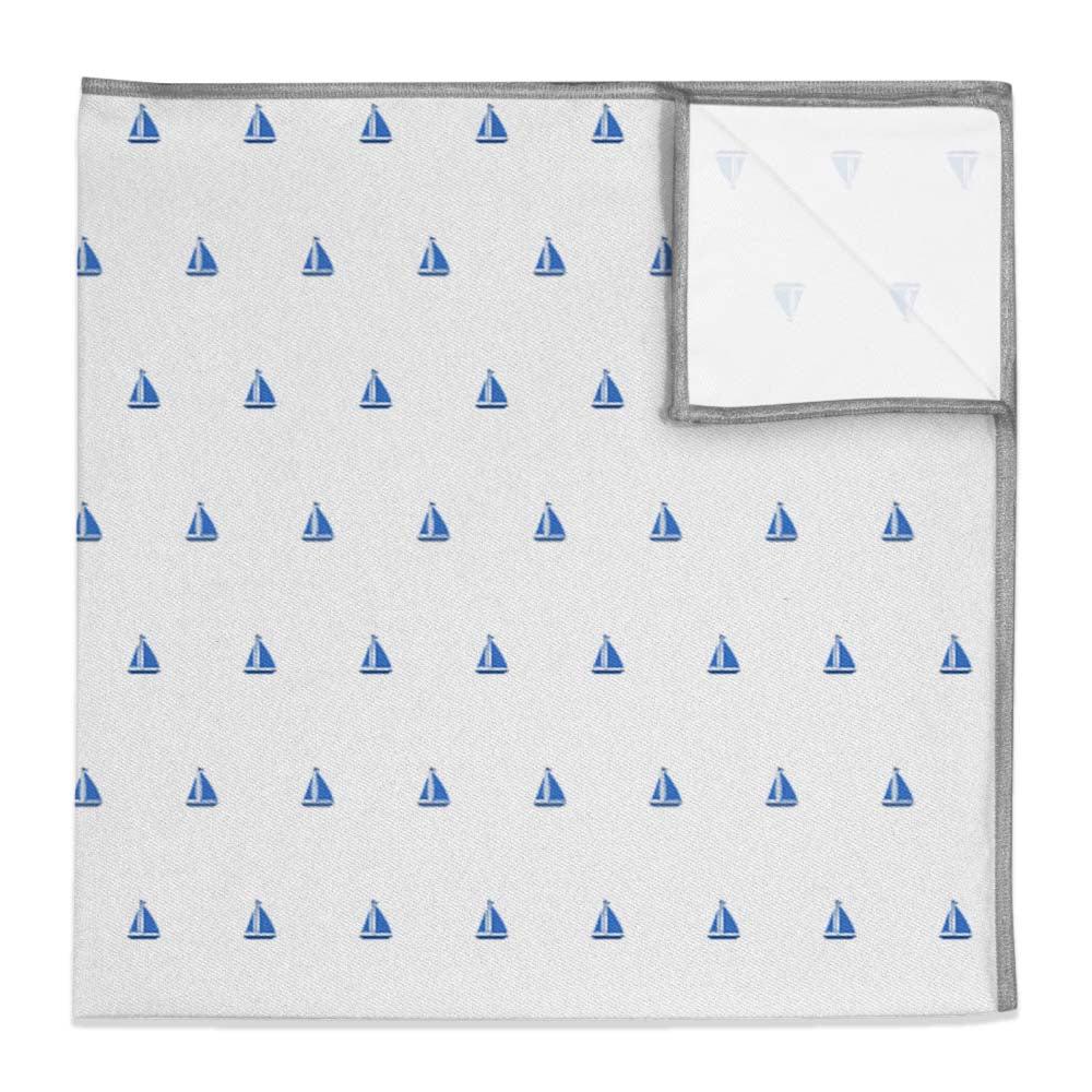 Sail Boats Pocket Square - 12" Square -  - Knotty Tie Co.