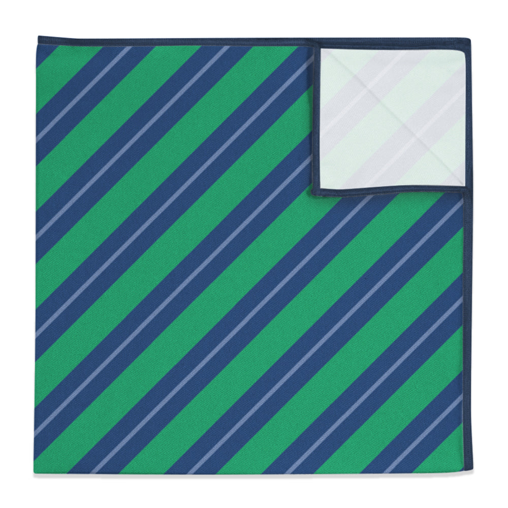 Winthorpe Stripe Pocket Square - 12" Square -  - Knotty Tie Co.