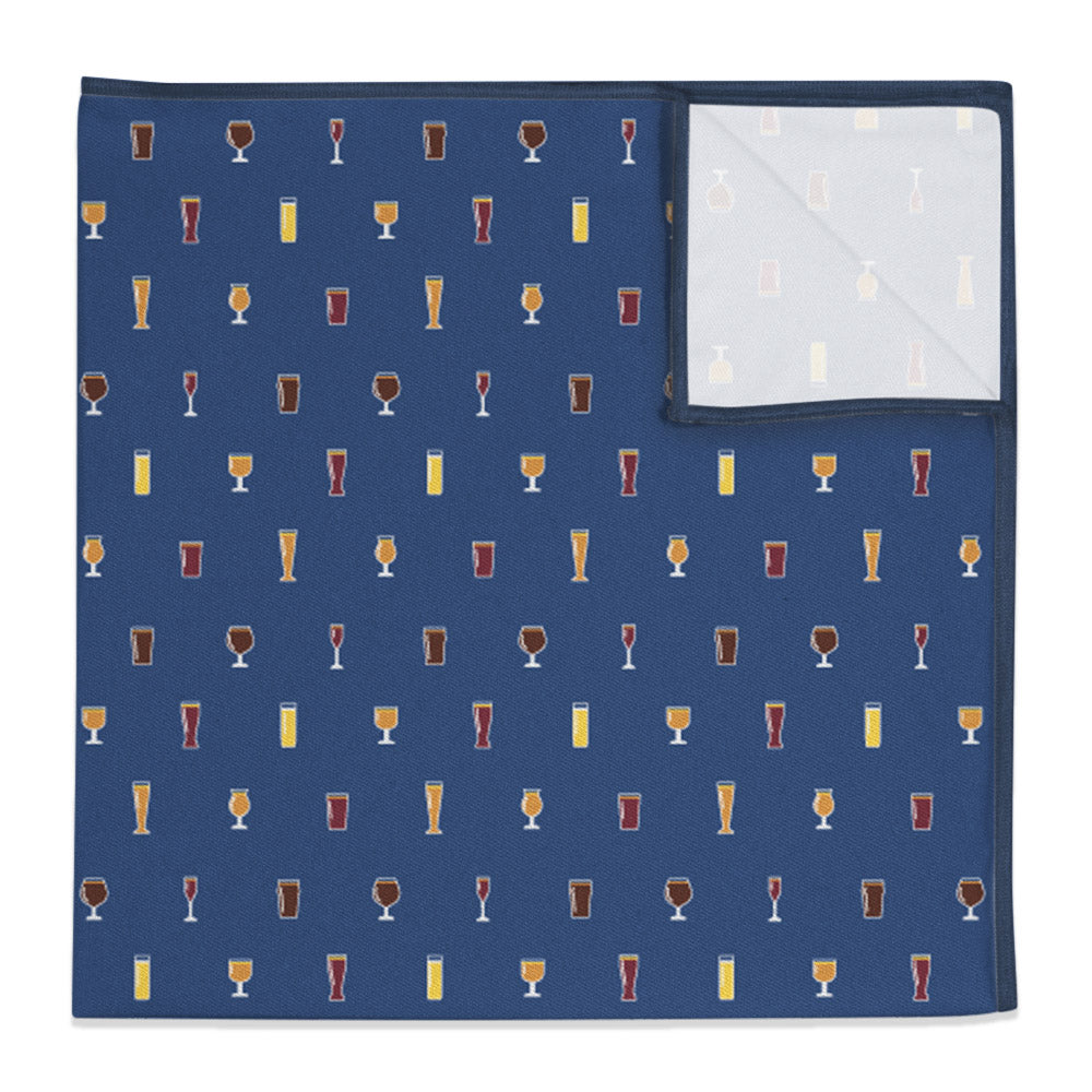 Beer Glasses Pocket Square - 12" Square -  - Knotty Tie Co.