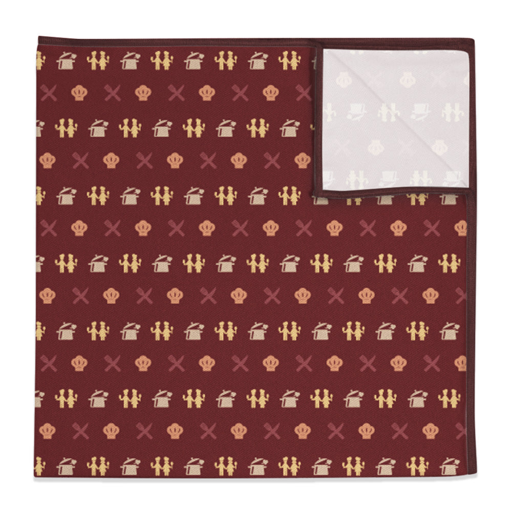 Cooking with Friends Pocket Square - 12" Square -  - Knotty Tie Co.