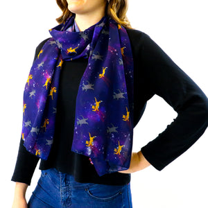 Laser Cats Rectangle Scarf -  -  - Knotty Tie Co.
