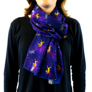Laser Cats Rectangle Scarf -  -  - Knotty Tie Co.