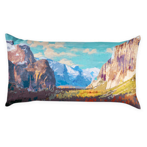 Yosemite National Park Abstract Lumbar Pillow -  -  - Knotty Tie Co.