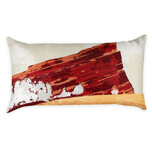 Red Rocks Abstract Lumbar Pillow -  -  - Knotty Tie Co.