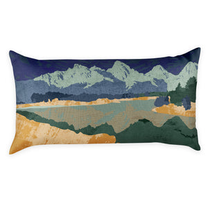 Grand Tetons National Park Abstract Lumbar Pillow -  -  - Knotty Tie Co.
