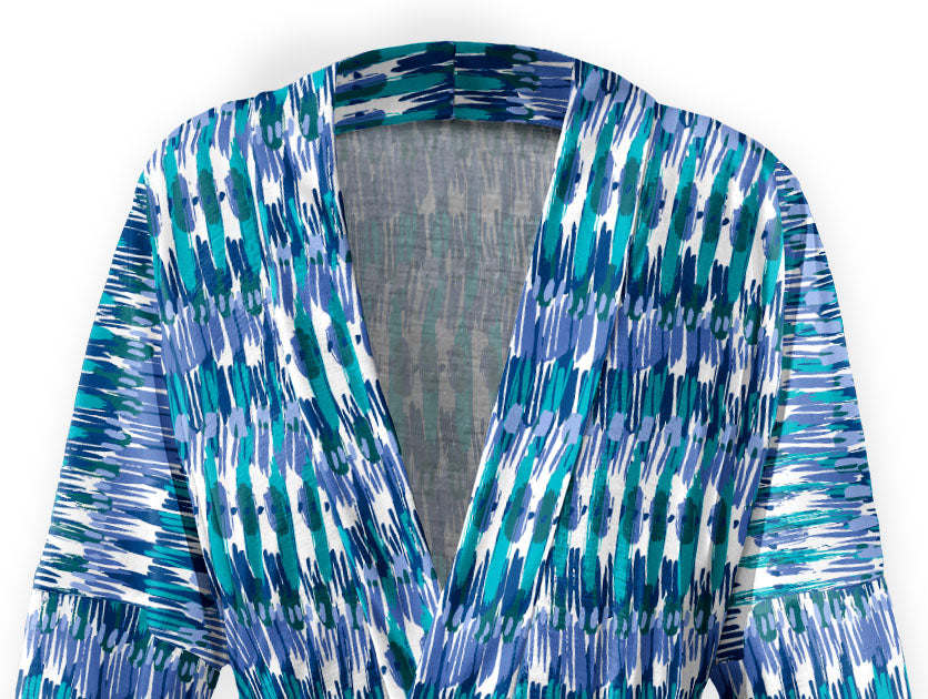Boho Stripe Robe - Front - Knotty Tie Co.