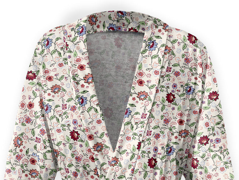 Cecile Floral Robe -  -  - Knotty Tie Co.