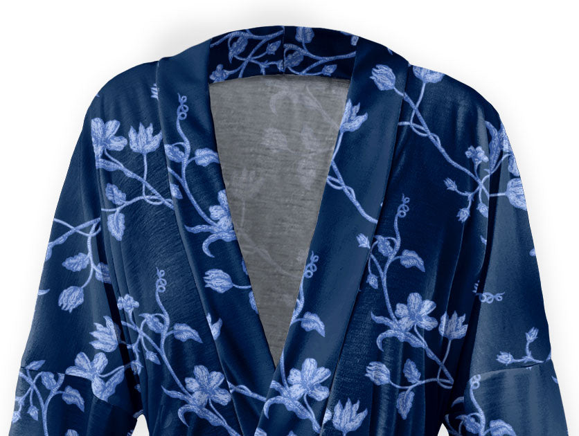Floral Toile Robe -  -  - Knotty Tie Co.
