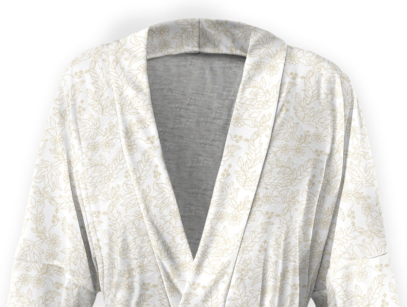 Lacey Floral Robe -  -  - Knotty Tie Co.