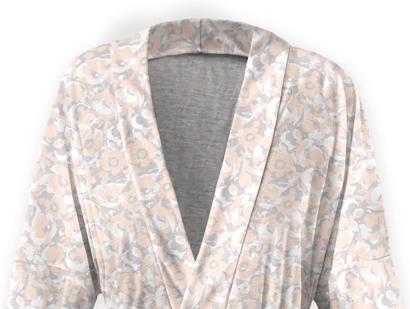 Mod Floral Robe - Front - Knotty Tie Co.