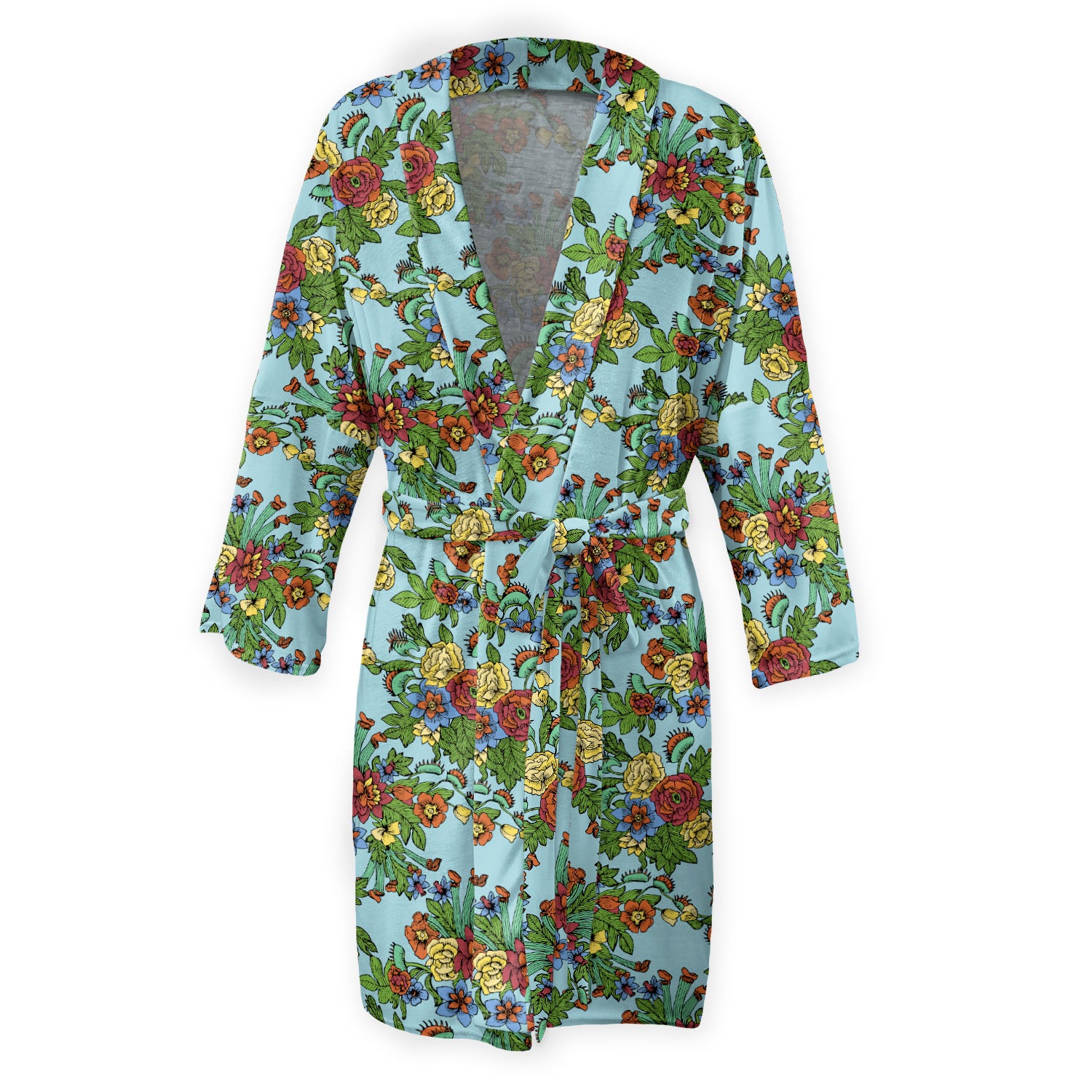 Tattoo Floral Robe -  -  - Knotty Tie Co.