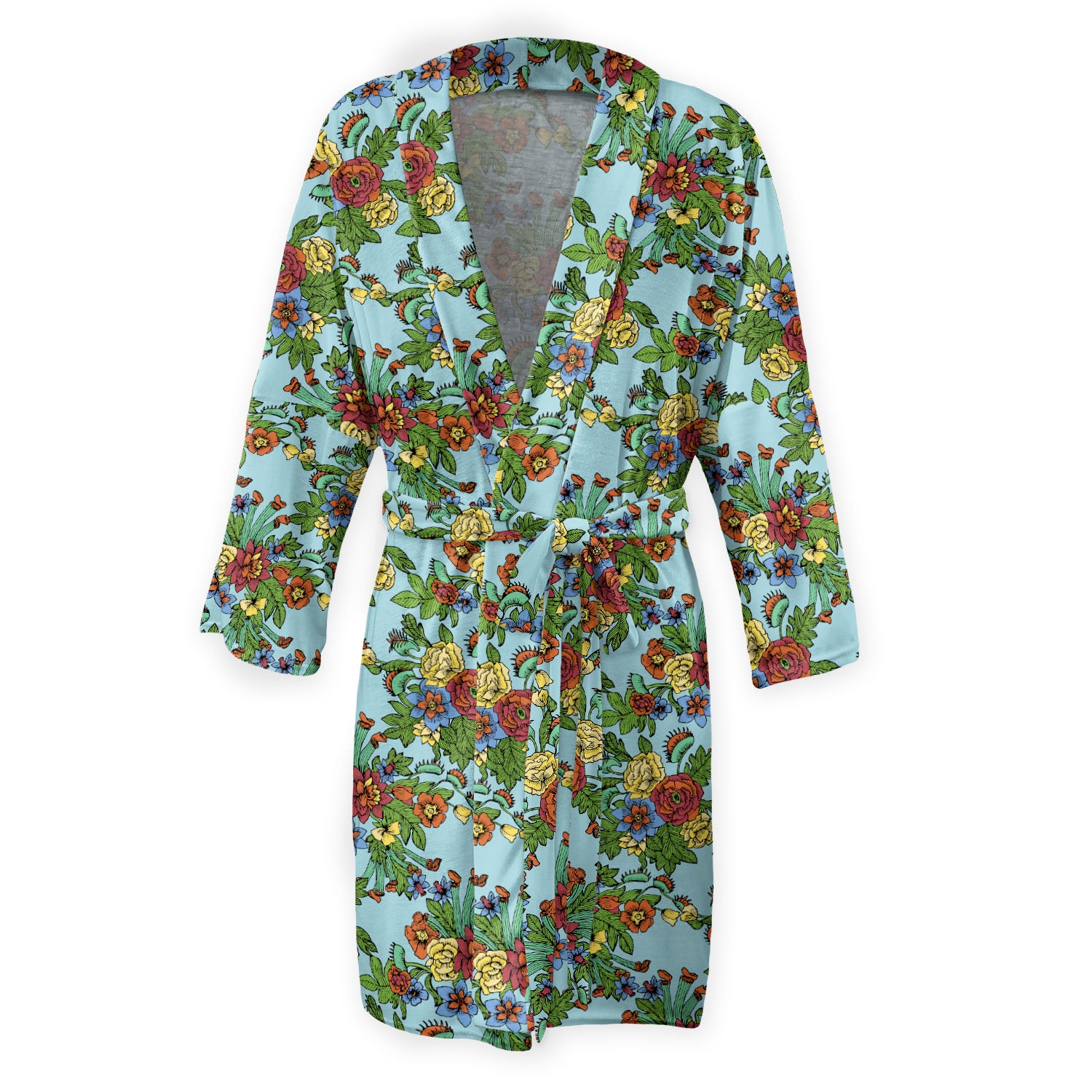 Tattoo Floral Robe - Knotty Tie Co.