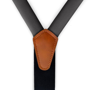 Solid KT Charcoal Suspenders -  -  - Knotty Tie Co.