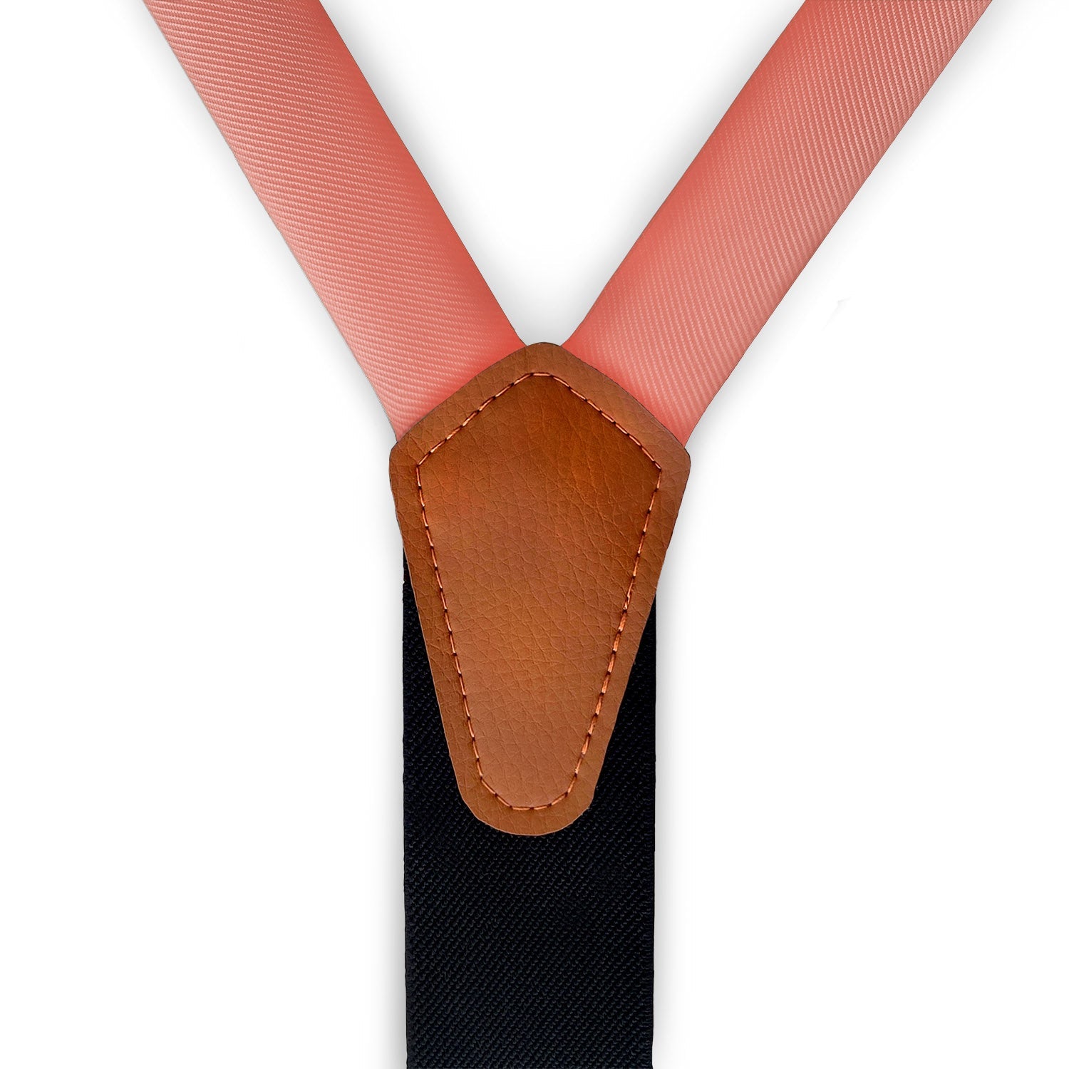 Solid KT Coral Suspenders -  -  - Knotty Tie Co.