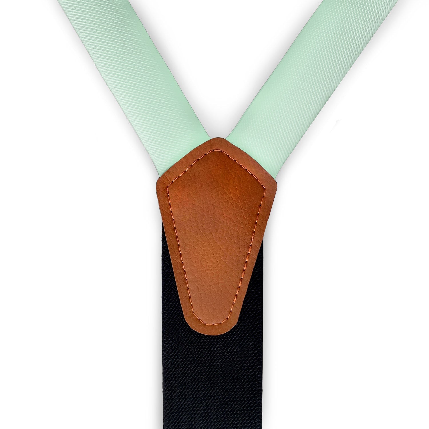 Solid KT Mint Suspenders -  -  - Knotty Tie Co.