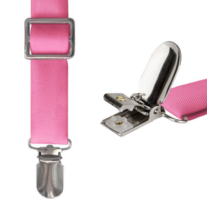 Solid KT Pink Suspenders -  -  - Knotty Tie Co.
