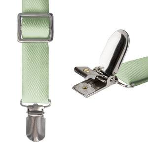 Solid KT Sage Green Suspenders -  -  - Knotty Tie Co.