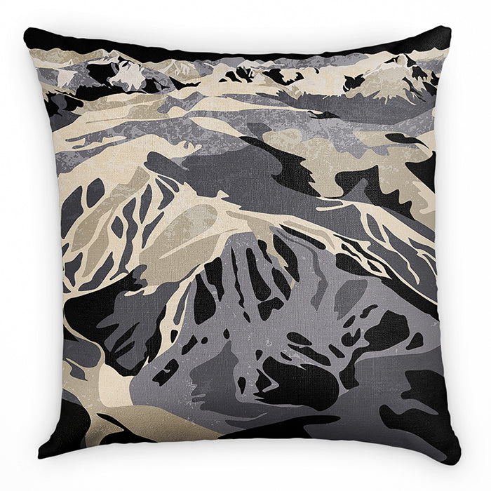 Winter Park Abstract Square Pillow -  -  - Knotty Tie Co.