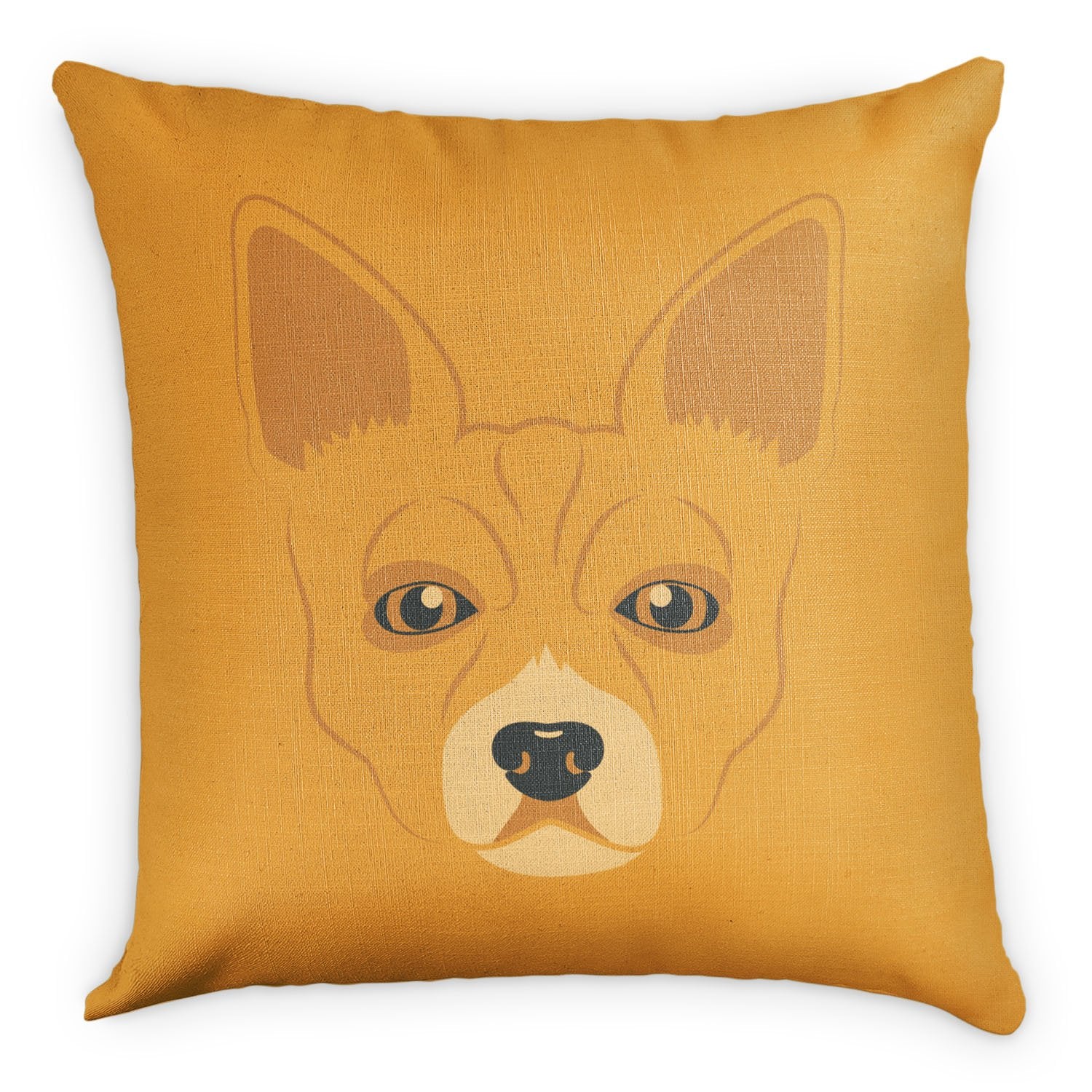 Chihuahua Square Pillow - Linen -  - Knotty Tie Co.