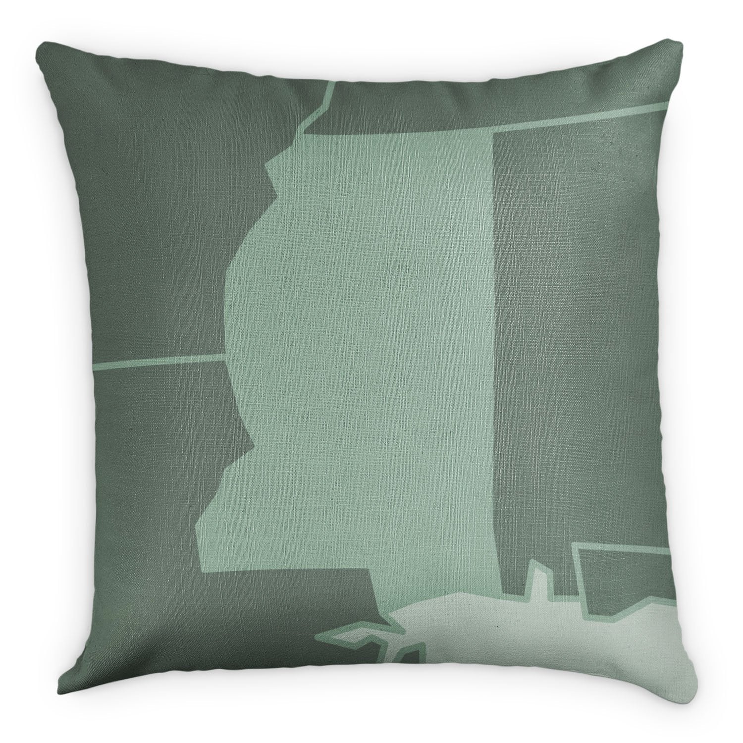 Mississippi Square Pillow - Linen -  - Knotty Tie Co.