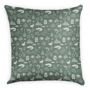 Mississippi Square Pillow -  -  - Knotty Tie Co.