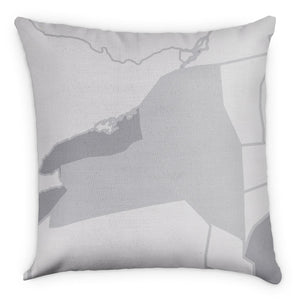 New York Square Pillow - Linen -  - Knotty Tie Co.