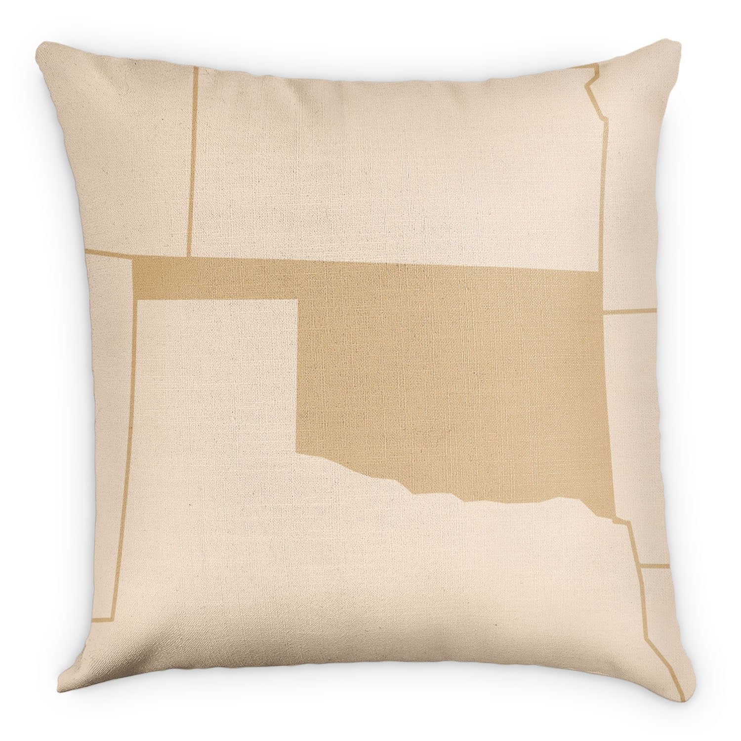 Oklahoma Square Pillow - Linen -  - Knotty Tie Co.