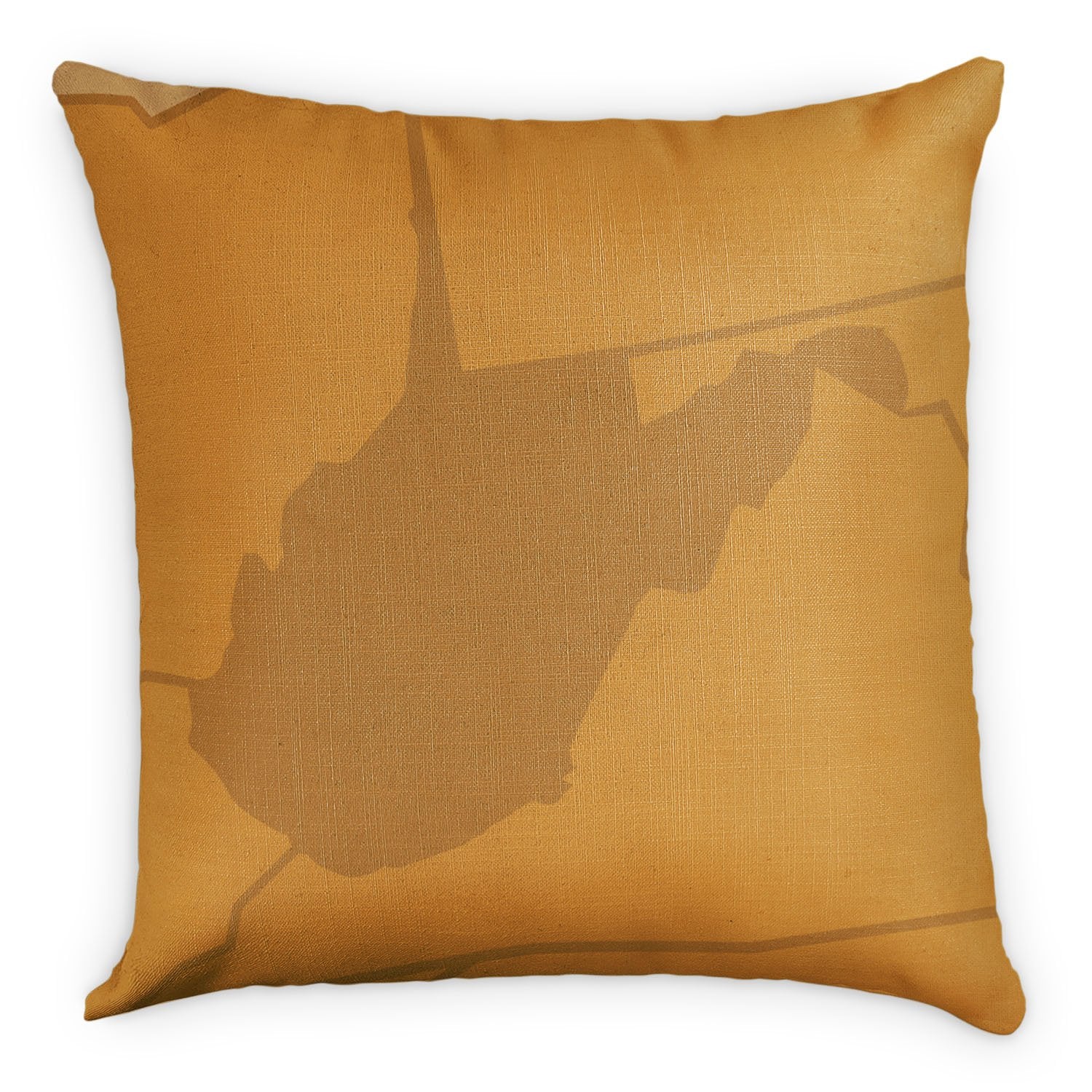 West Virginia Square Pillow - Linen -  - Knotty Tie Co.