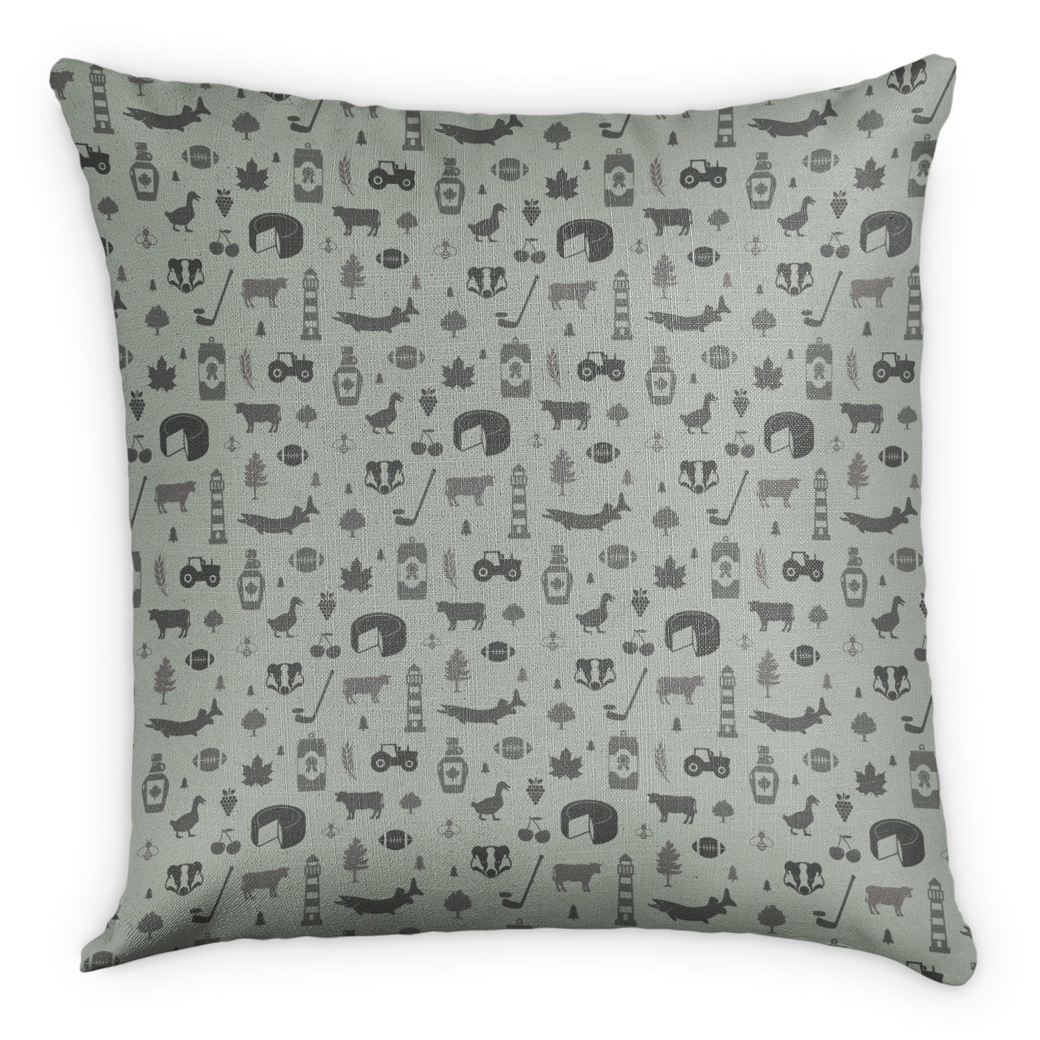 Wisconsin Square Pillow -  -  - Knotty Tie Co.