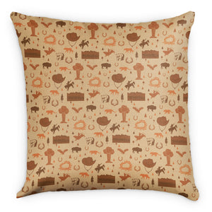 Wyoming Square Pillow -  -  - Knotty Tie Co.