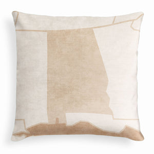 Alabama Square Pillow -  -  - Knotty Tie Co.