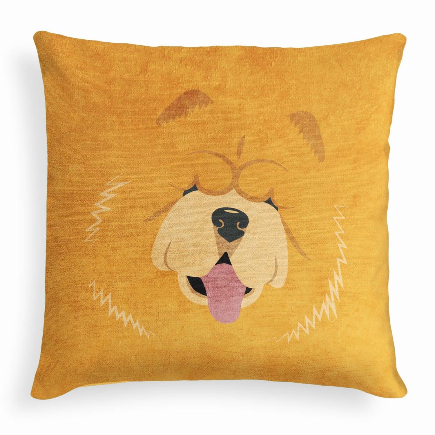 Chow Chow Square Pillow - Velvet -  - Knotty Tie Co.