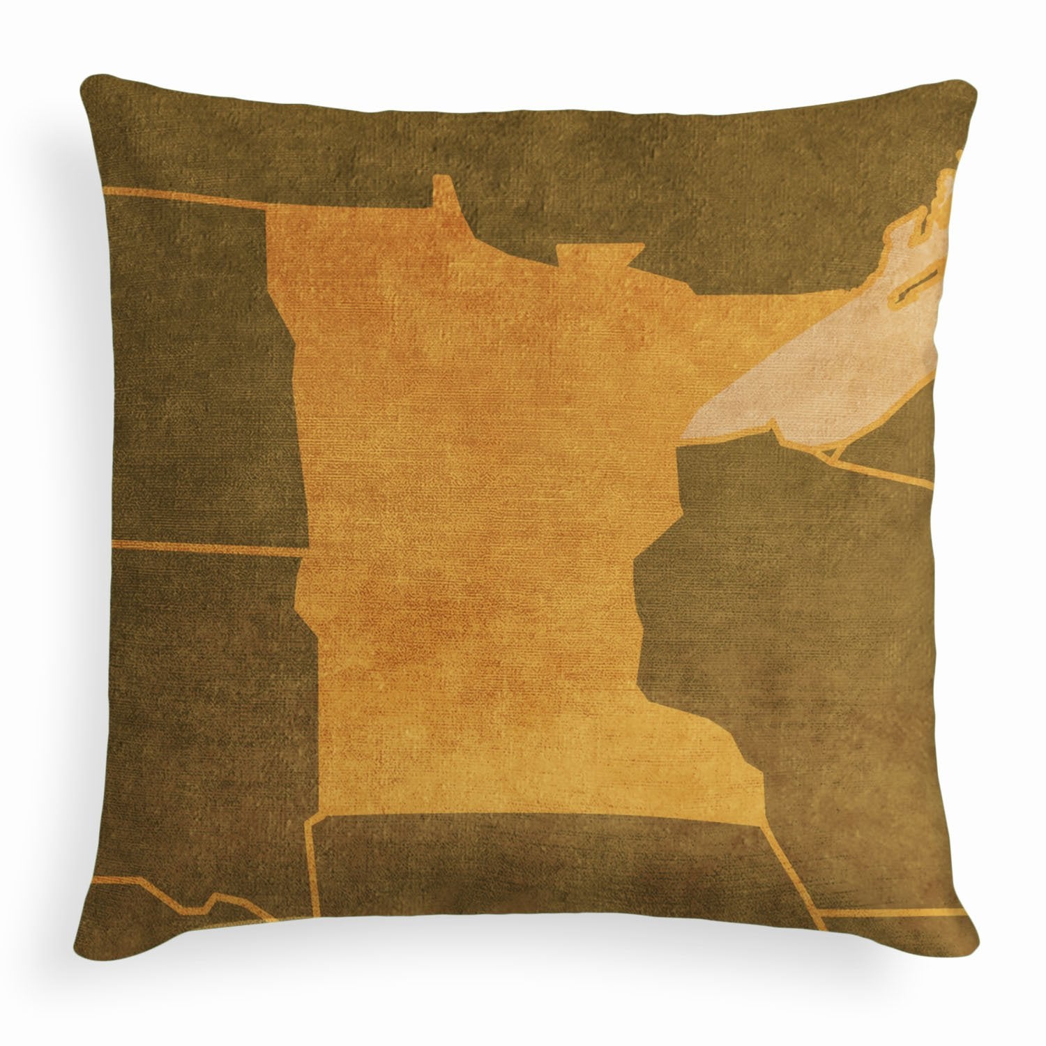 Minnesota Square Pillow - Velvet -  - Knotty Tie Co.
