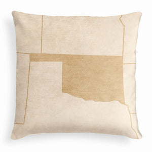 Oklahoma Square Pillow - Velvet -  - Knotty Tie Co.