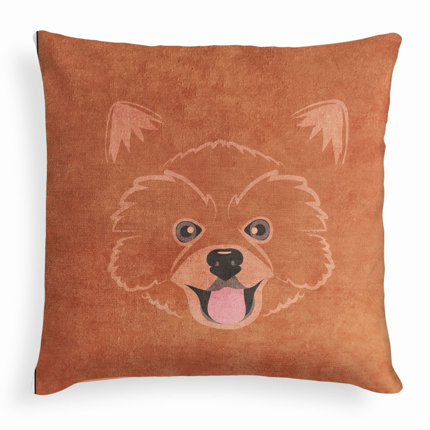 Pomeranian Square Pillow - Velvet -  - Knotty Tie Co.