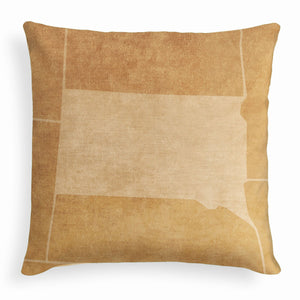 South Dakota Square Pillow - Velvet -  - Knotty Tie Co.