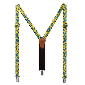 Sunflower Floral Suspenders -  -  - Knotty Tie Co.