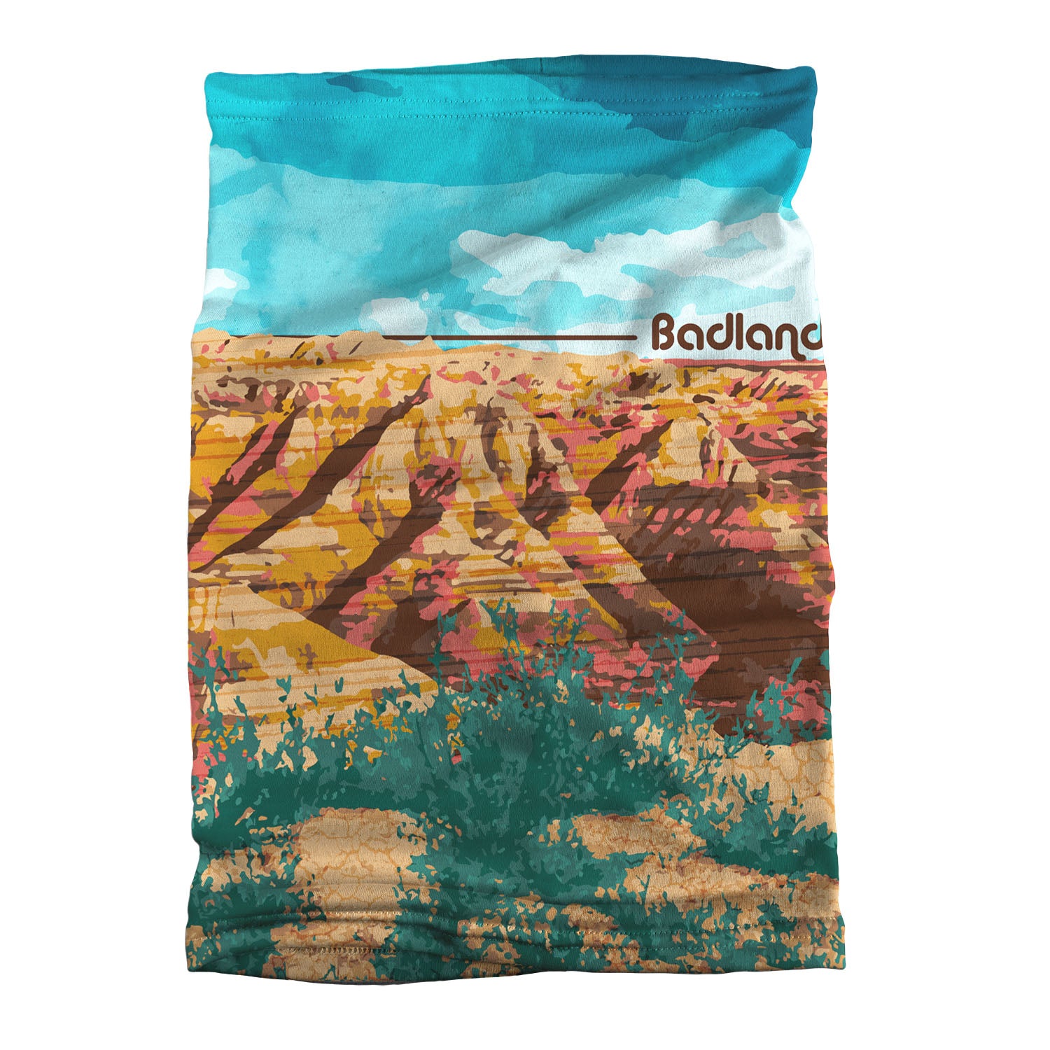 Badlands National Park Abstract Neck Gaiter -  -  - Knotty Tie Co.