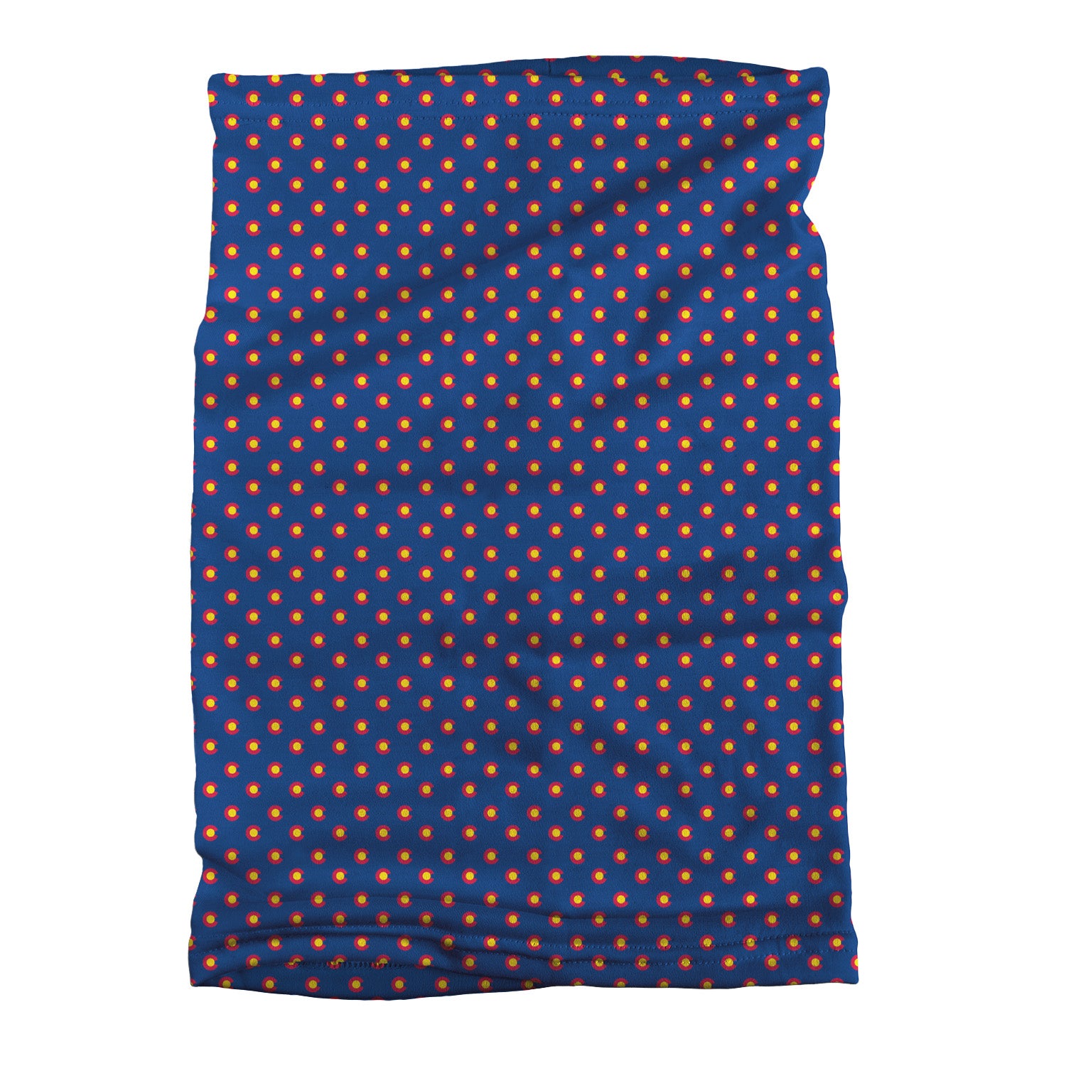 Colorado Flag Neck Gaiter - Flat Table Lay - Knotty Tie Co.