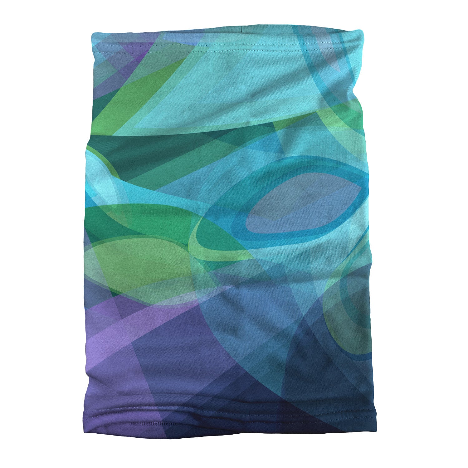 Fractal Flow Neck Gaiter - Flat Table Lay - Knotty Tie Co.